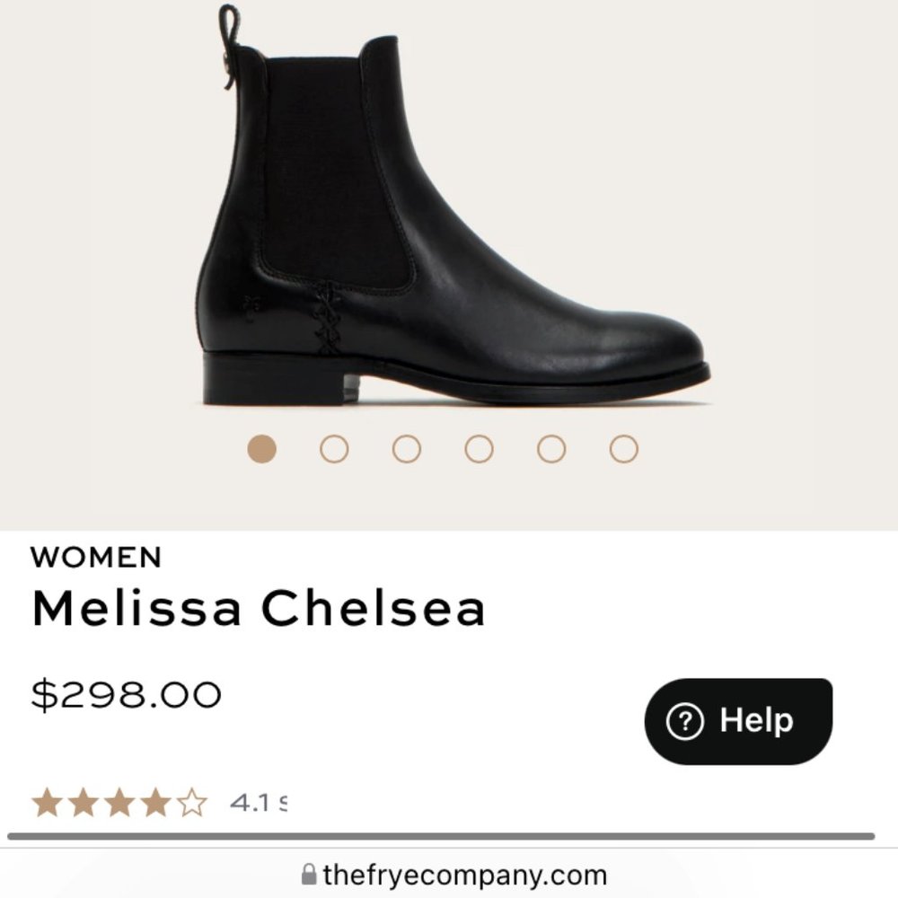 Frye Women's Melissa Chelsea Boot Size 9 Black